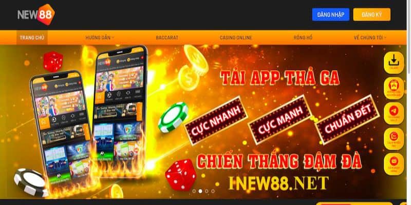 Giao diện thể thao New88 trực quan và thân thiện